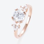 Engagement Ring Lab Diamond 1.5 Carat Round Diamond Ring