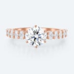 Women's Promise Rings Engagement Lab Grown Diamonds Band
