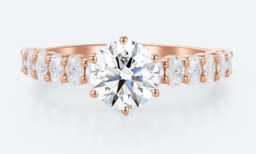 Women's Promise Rings Engagement Lab Grown Diamonds Band