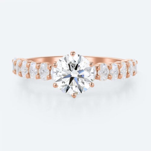 Women's Promise Rings Engagement Lab Grown Diamonds Band
