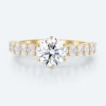 Women's Promise Rings Engagement Lab Grown Diamonds Band