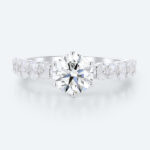 Women's Promise Rings Engagement Lab Grown Diamonds Band
