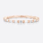 Lab Diamond Promise Ring Rose Gold Marriage Rings Eternity Ring