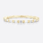 Lab Diamond Promise Ring Yellow Gold Marriage Rings Eternity Ring
