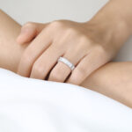 3.6ctw Baguette Cut Lab Grown Diamond Eternity Wedding Band Architectural Stacking Ring (1)