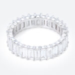 3.6ctw Baguette Cut Lab Grown Diamond Eternity Wedding Band Architectural Stacking Ring (1)