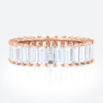 3.6ctw Baguette Cut Lab Grown Diamond Eternity Wedding Band Architectural Stacking Ring (1)