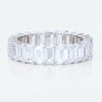 Lab Diamond Eternity Ring Emerald Cut Diamonds Rings White Gold