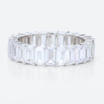 Lab Diamond Eternity Ring Emerald Cut Diamonds Rings White Gold