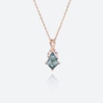 Gold Necklaces Pendants Moss Agate Necklace Rose Gold​