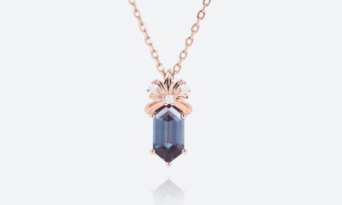 Women's Necklace Pendants Lab Alexandrite Vintage Necklaces