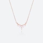 Lab Created Diamond Necklace 14k Rose Gold Statement Necklaces