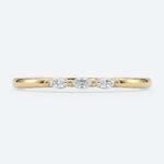 Marquise Cut Lab Grown Diamond Three-Stone Wedding Band Chic Simplicity Stacking Ring (2)