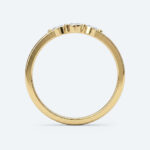 Marquise Cut Lab Grown Diamond Three-Stone Wedding Band Chic Simplicity Stacking Ring (5)