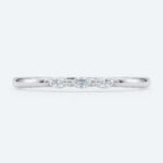 Marquise Cut Lab Grown Diamond Three-Stone Wedding Band Chic Simplicity Stacking Ring (6)