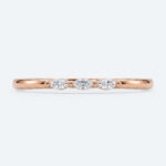 Marquise Cut Lab Grown Diamond Three-Stone Wedding Band Chic Simplicity Stacking Ring (7)