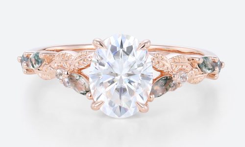 1.5 carat oval cut lab grown diamond ring multi colored gemstone ring