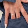 Full vs. Half Eternity Bands Lab Grown Diamond 2.5MM Width Full Eternity Wedding Band (1)