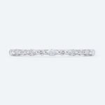 Round & Marquise Cut Lab Grown Diamond Full Eternity Wedding Band Alternating Matching Ring (6)