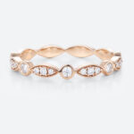 Cheap Lab Diamonds Vintage Diamond Rose Gold Cluster Ring