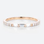Half Eternity Diamond Ring Lab Created Diamond Anniversary Ring