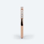 Baguette & Round Lab Grown Diamond Half Eternity Wedding Band (5)