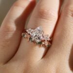 Pink Lab Diamond Round 1 Carat Lab-Grown Diamond Engagement Ring