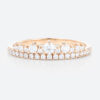 Art Deco Wedding Band Pave Eternity Ring Lab Diamond Ring