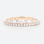 Art Deco Wedding Band Pave Eternity Ring Lab Diamond Ring