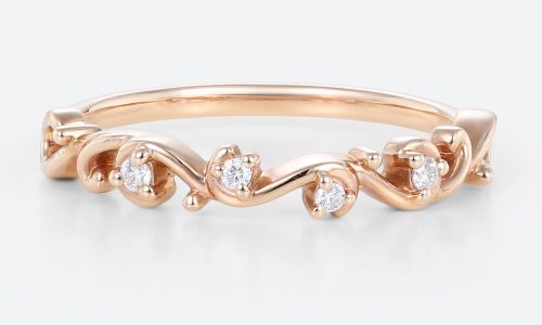 Women's Stacking Rings Lab Made Diamonds Engagement Rings