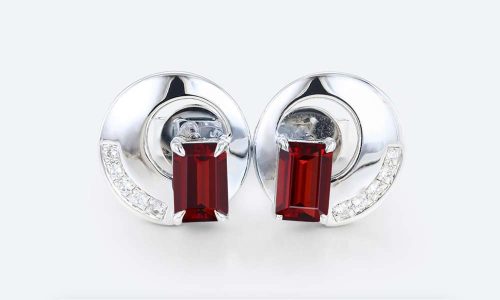 Emerald-Cut-Birthstone-Unique-Earrings-Claw-Prong-Stud-Earrings