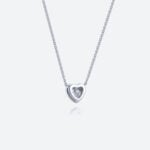 Heart Shaped Necklace White Gold 14k Necklace Lab Diamond
