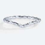 Wedding Ring Lab Grown Diamond Petite Twist Diamond Eternity Ring