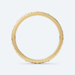 Round Cut Lab Grown Diamond Embossed Wedding Band Full Eternity Stacking Ring (4)