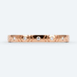 Round Cut Lab Grown Diamond Embossed Wedding Band Full Eternity Stacking Ring (7)