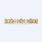 Round Cut Lab Grown Diamond Wedding Band Floral Fantasy Stacking Ring (2)