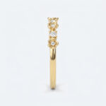 Round Cut Lab Grown Diamond Wedding Band Floral Fantasy Stacking Ring (5)