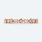 Round Cut Lab Grown Diamond Wedding Band Floral Fantasy Stacking Ring (7)