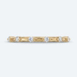Round Cut Lab Grown Diamond Wedding Band Minimalist Design Stacking Ring (2)