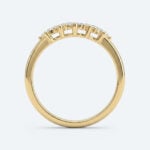Round & Marquise Cut Lab Grown Diamond Wedding Band Timeless Elegance Stacking Ring (6)