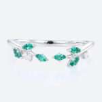 Open Ring Jewelry Birthstone Stack Rings 18k Ring White Gold