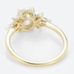 1.5 Carat Oval Lab Diamond Ring 4-Prong Vintage Art Deco Rings in Yellow Gold