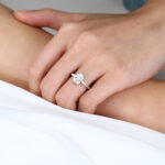 1.5ct Radiant Cut Lab Grown Diamond Ring Simple Engagment Rings in White Gold