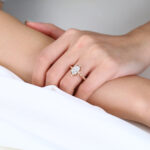 Rose Gold Radiant Cut Lab Grown Diamond Rings​ 1.5ct Art Deco Rings Vintage