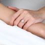 Rose Gold Radiant Cut Lab Grown Diamond Rings​ 1.5ct Art Deco Rings Vintage