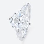2 Carat Lab Grown Diamond Engagement Ring Twist 6 Prong Ring