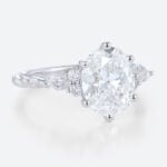2 Carat Lab Grown Diamond Engagement Ring Twist 6 Prong Ring