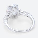 2 Carat Oval Ring White Gold 4-Prong 2ct Lab Grown Diamond Bridal Rings