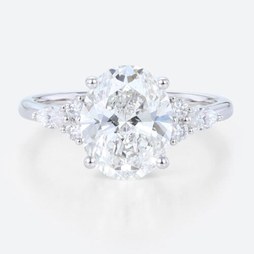 2 Ct Lab Created Diamond Ring Vintage 4 Prong Engagement Ring