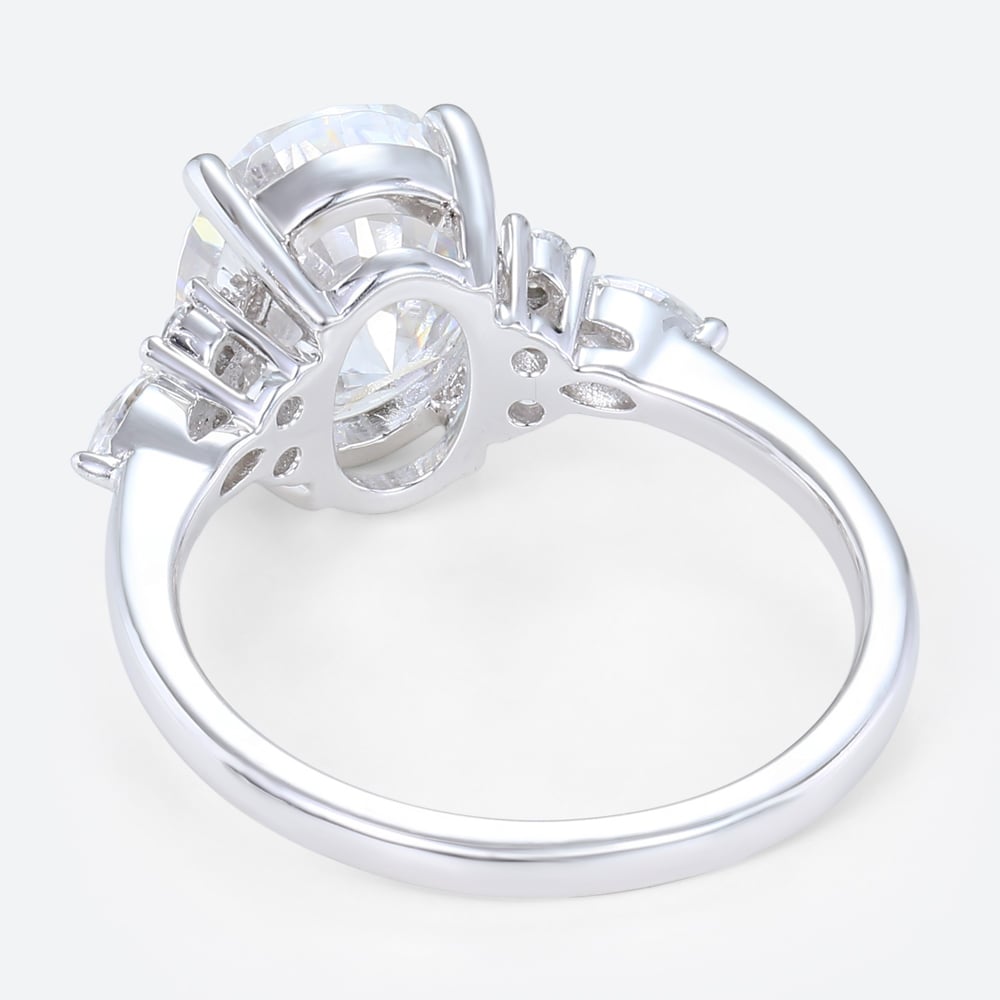 3 Ct Lab Created Diamond Ring Vintage 4 Prong Engagement Ring in white gold